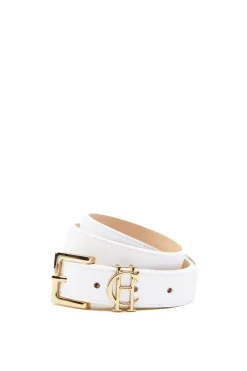 HC Slim Logo Belt (White)