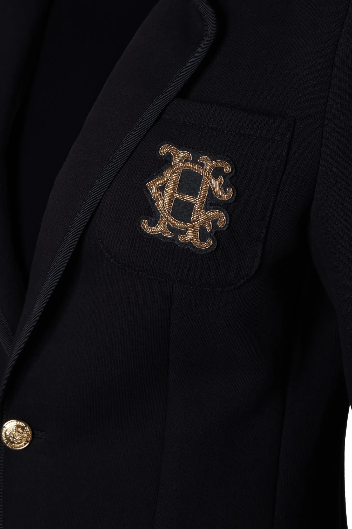 Henley Blazer (Black Black)