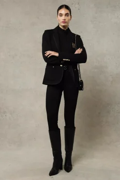 Henley Blazer (Black Black)
