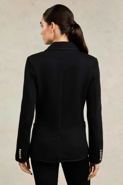 Henley Blazer (Black Black)