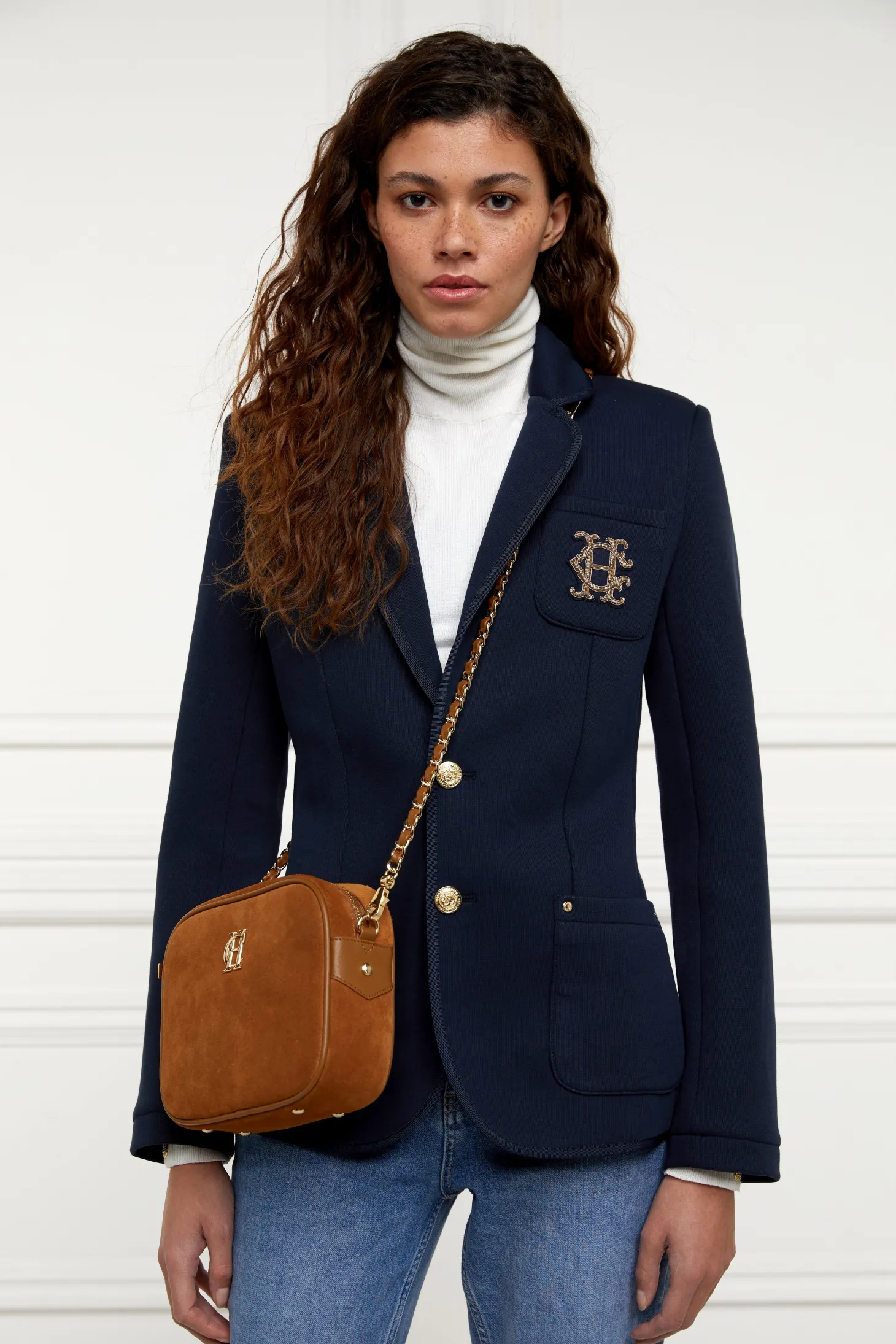 Henley Blazer (Navy Navy)