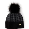 Heritage Bobble Hat (Grey Houndstooth)