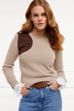 Heritage Crew Neck Knit (Latte Marl)