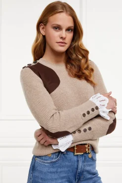 Heritage Crew Neck Knit (Latte Marl)