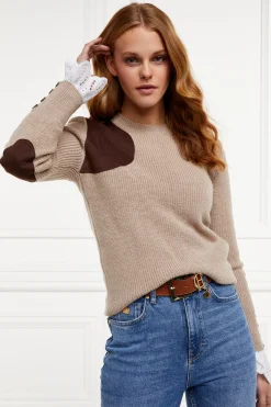 Heritage Crew Neck Knit (Latte Marl)