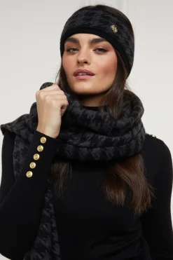 Heritage Headband (Grey Houndstooth)