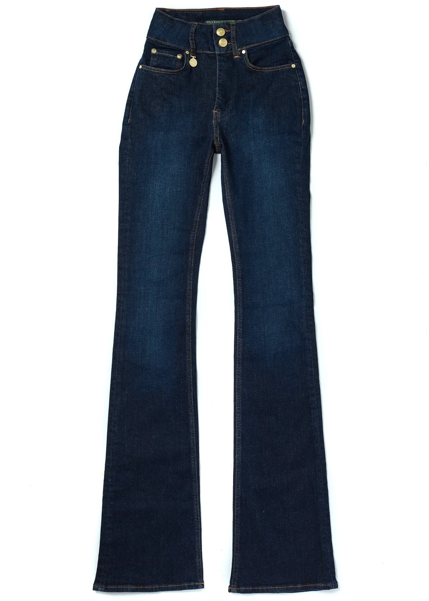 High Rise Flared Jean (Deep Indigo)