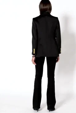 High Rise Flared Jean (Stay Black)