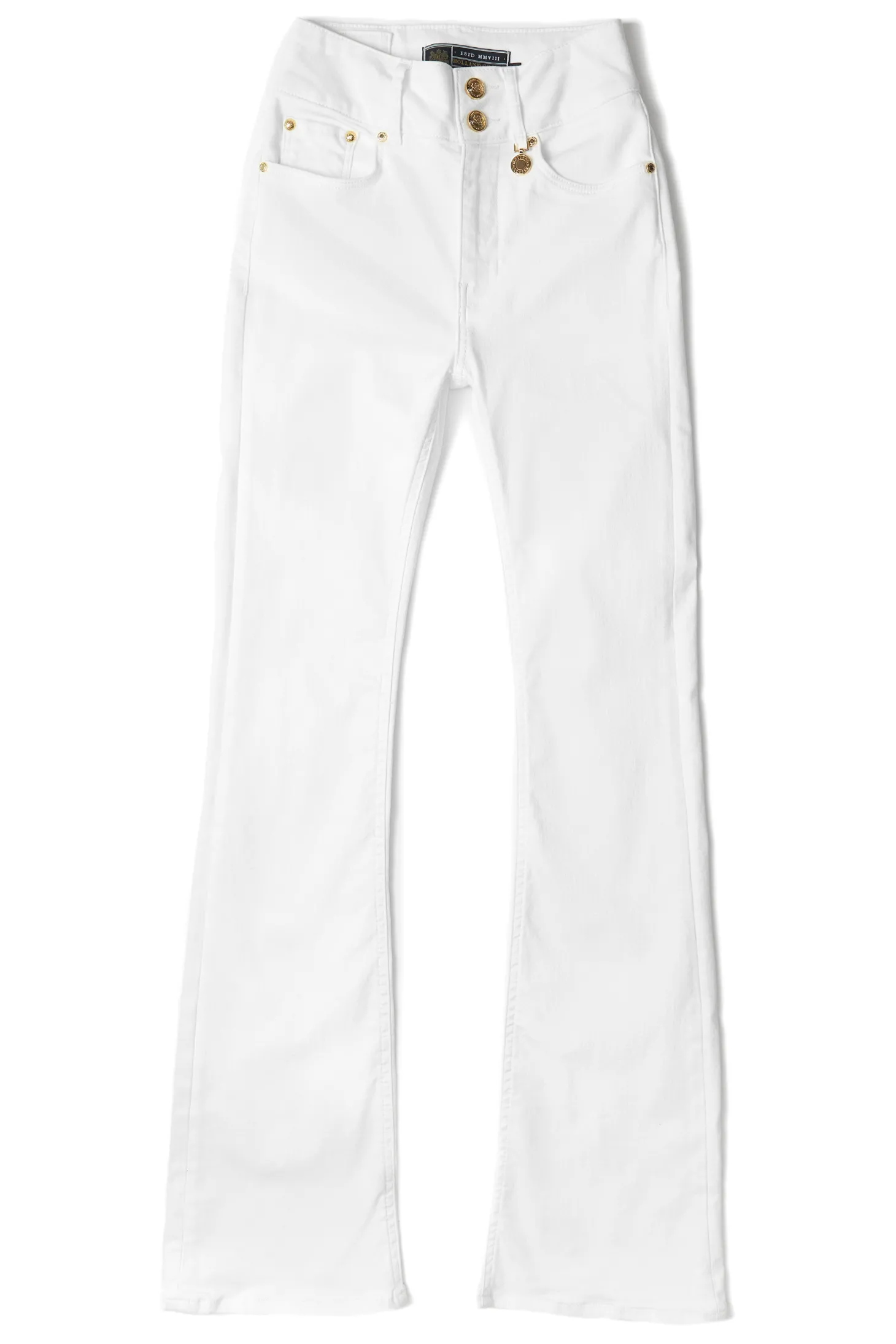 High Rise Flared Jean (White)