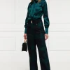 High Waisted Straight Trouser (Blackwatch)