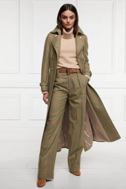 High Waisted Straight Trouser (Leveret)