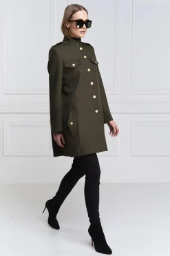 Highbury Cape Coat (Khaki Barathea)