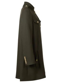 Highbury Cape Coat (Khaki Barathea)