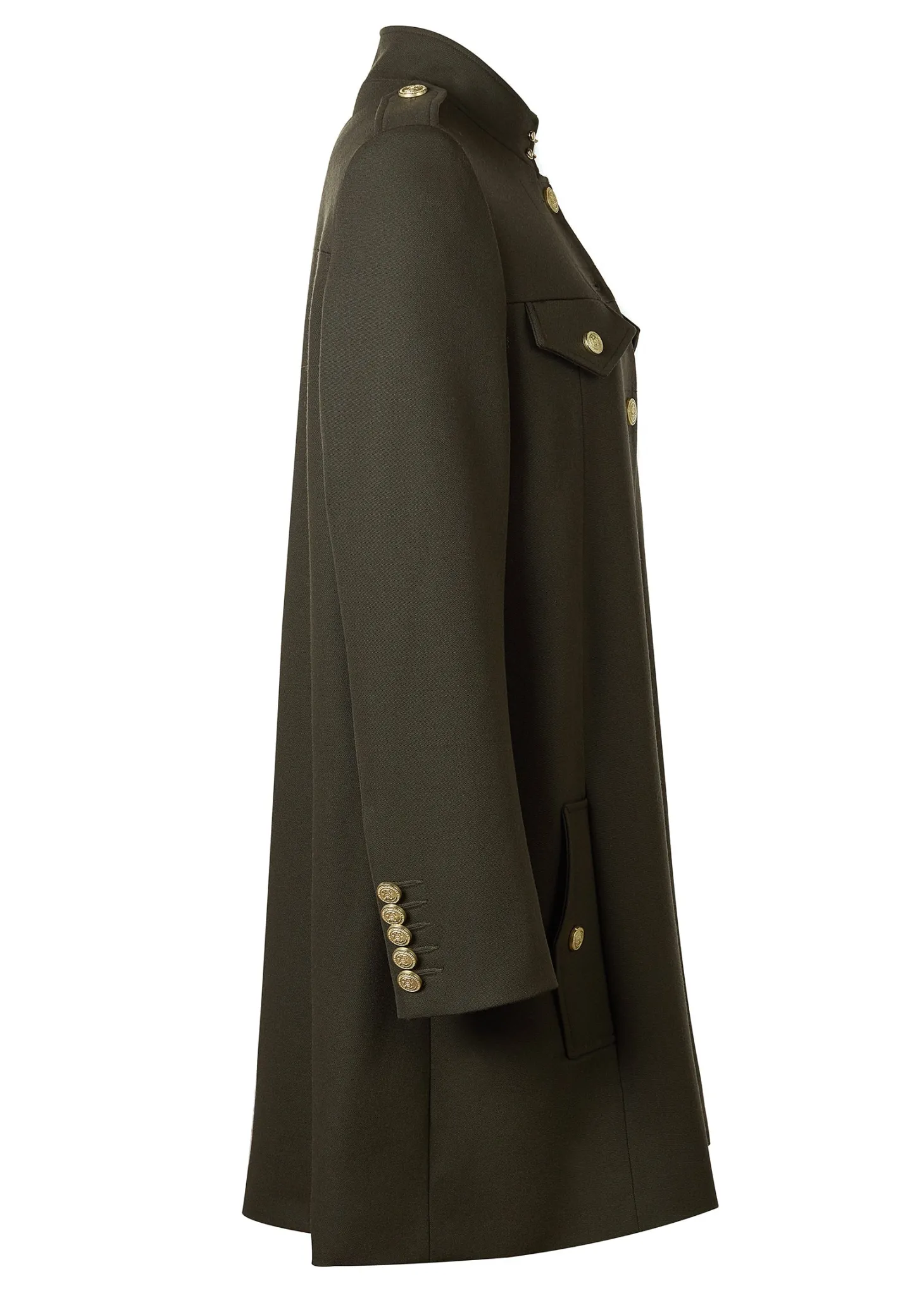 Highbury Cape Coat (Khaki Barathea)