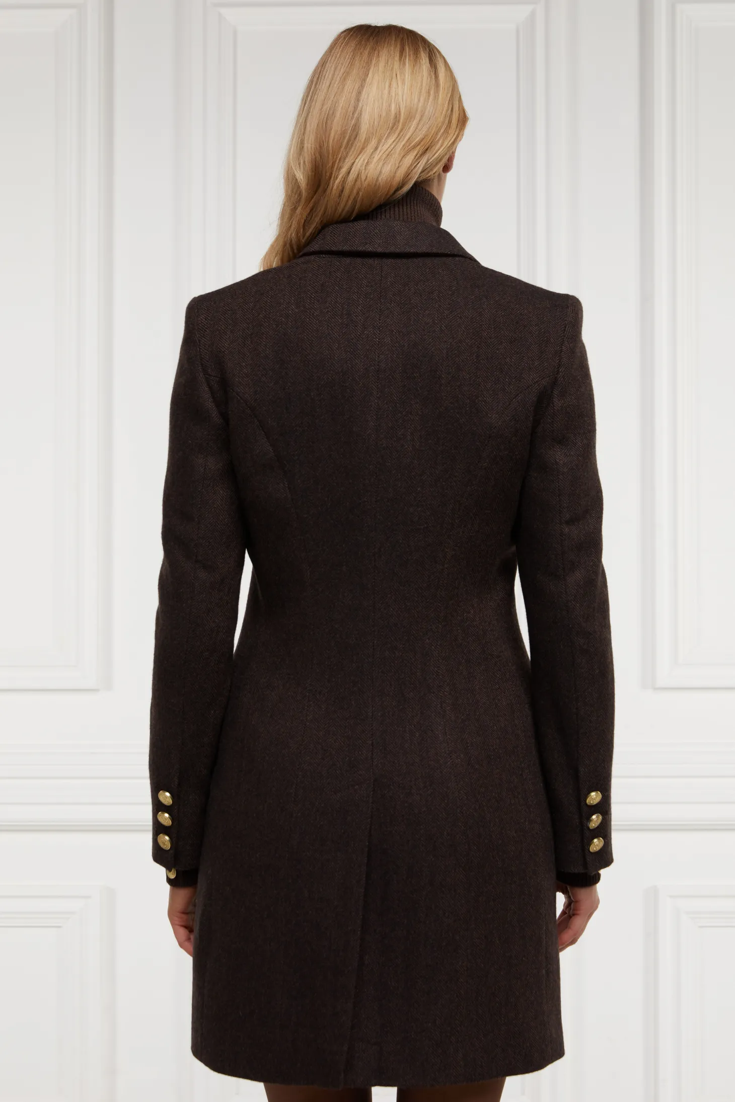 Highgrove Coat (Chocolate Herringbone)