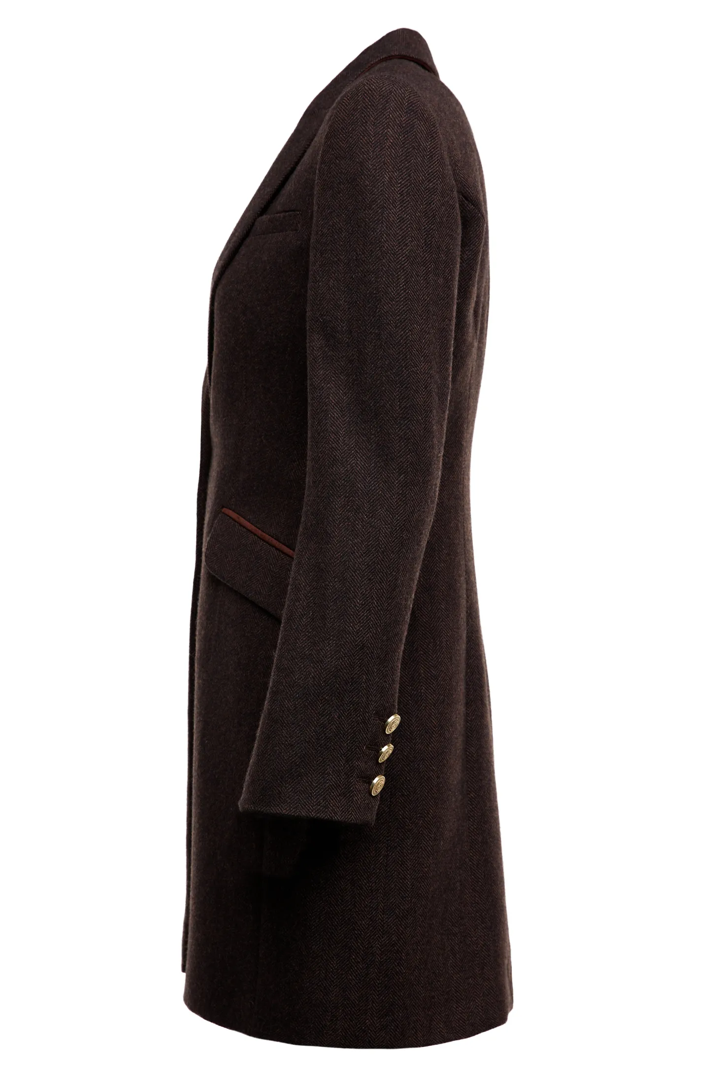 Highgrove Coat (Chocolate Herringbone)