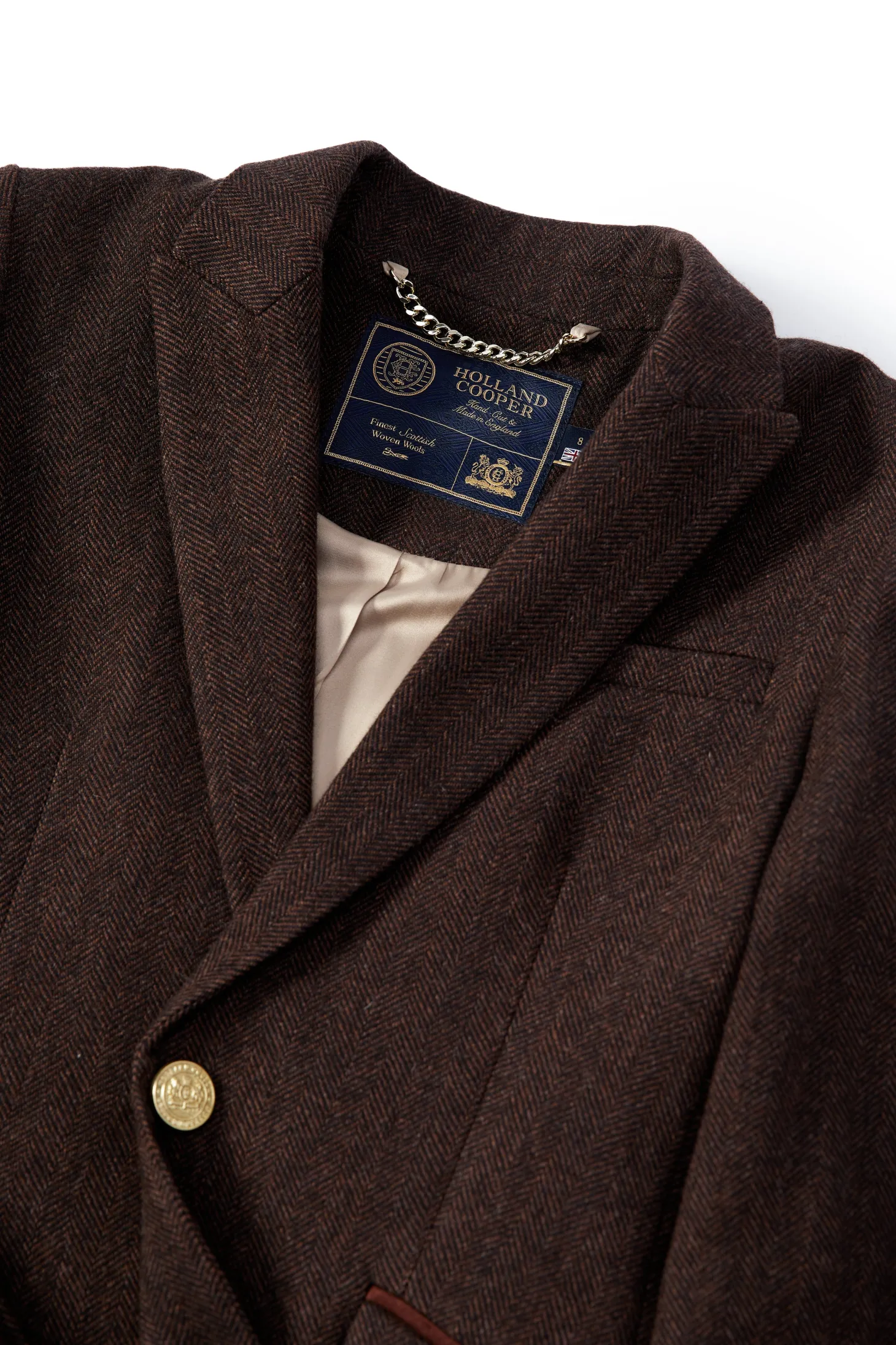Highgrove Coat (Chocolate Herringbone)