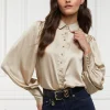 Isla Satin Shirt (Champagne)