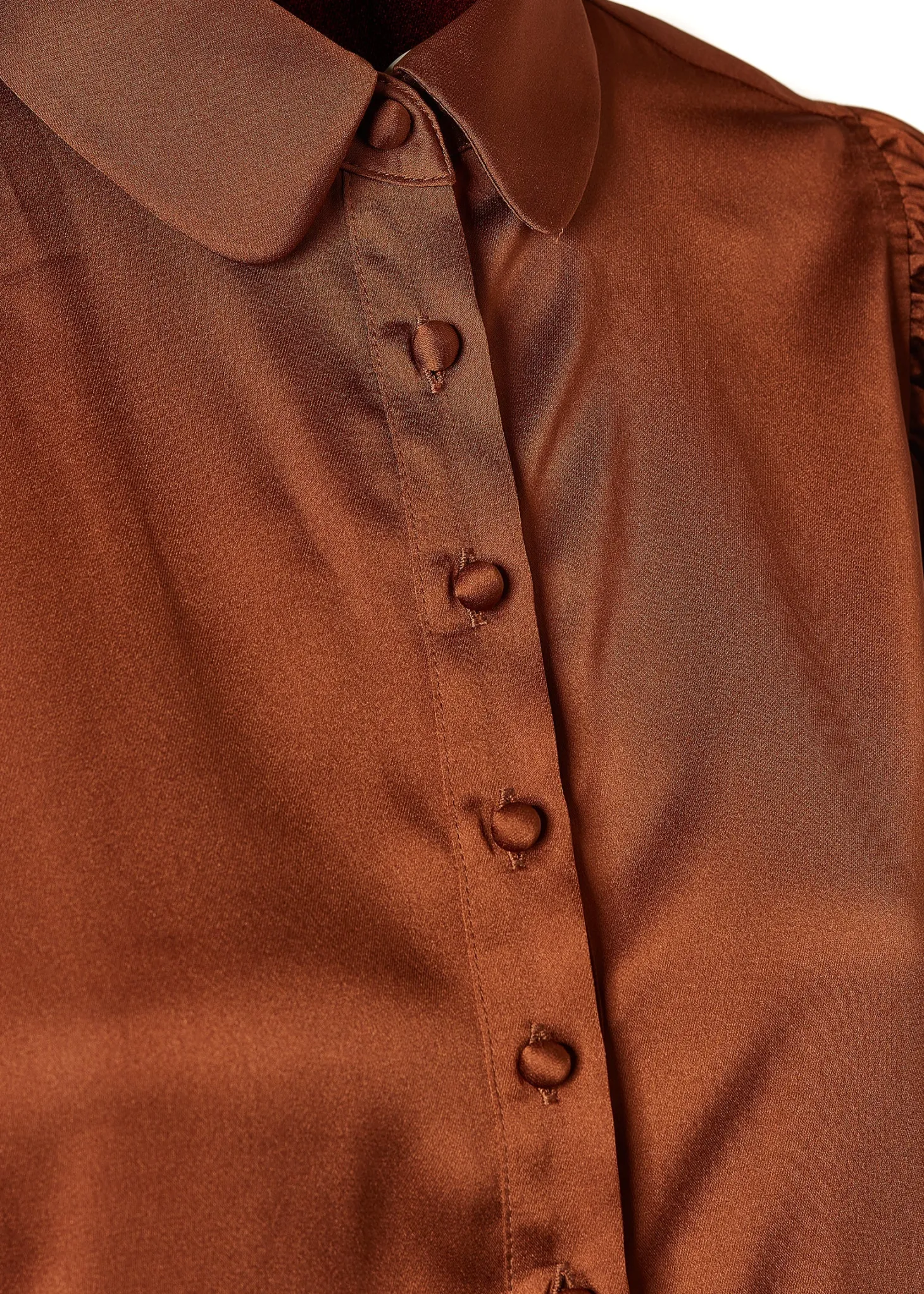 Isla Satin Shirt (Copper)