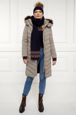 Jennifer Fairisle Scarf (Ink Navy)
