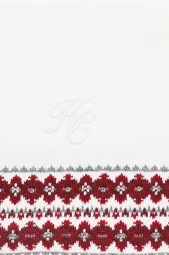 Jennifer Fairisle Scarf (Natural)