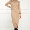 Jennifer Midi Knit Dress (Camel)
