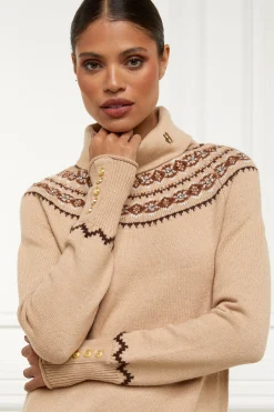Jennifer Midi Knit Dress (Camel)