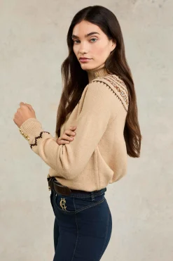 Jennifer Roll Neck Knit (Camel)