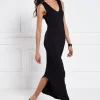 Jersey V-Neck Dress (Black)