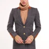 Kempton Coat (Mid Blue Check)
