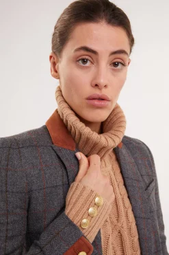 Kempton Coat (Mid Blue Check)