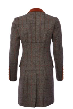 Kempton Coat (Mid Blue Check)