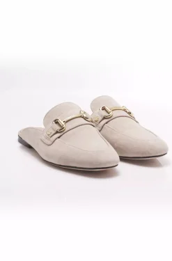 Kingston Horse Bit Loafer (Taupe Suede)
