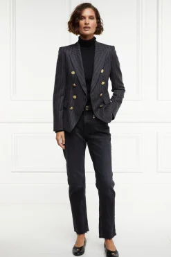 Knightsbridge Blazer (Charcoal Pinstripe)