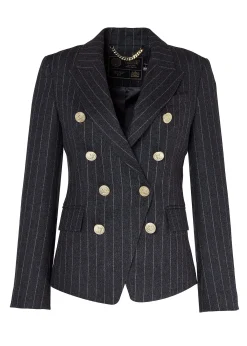 Knightsbridge Blazer (Charcoal Pinstripe)