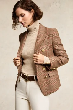 Knightsbridge Blazer (Clarence Check Merlot)