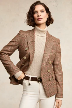 Knightsbridge Blazer (Clarence Check Merlot)
