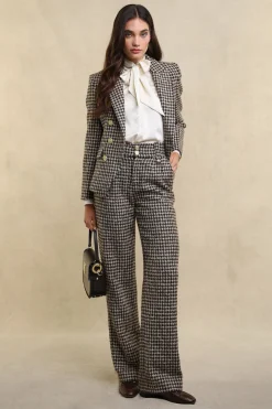 Knightsbridge Blazer (Coffee Houndstooth)