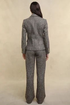 Knightsbridge Blazer (Coffee Houndstooth)