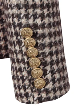 Knightsbridge Blazer (Coffee Houndstooth)