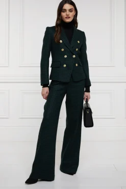 Knightsbridge Blazer (Emerald Houndstooth)