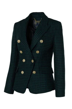 Knightsbridge Blazer (Emerald Houndstooth)