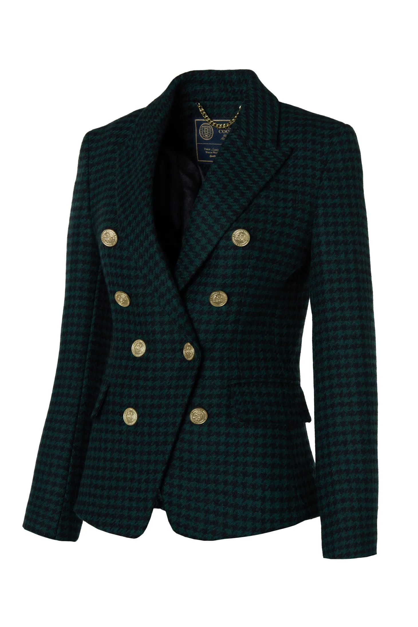 Knightsbridge Blazer (Emerald Houndstooth)