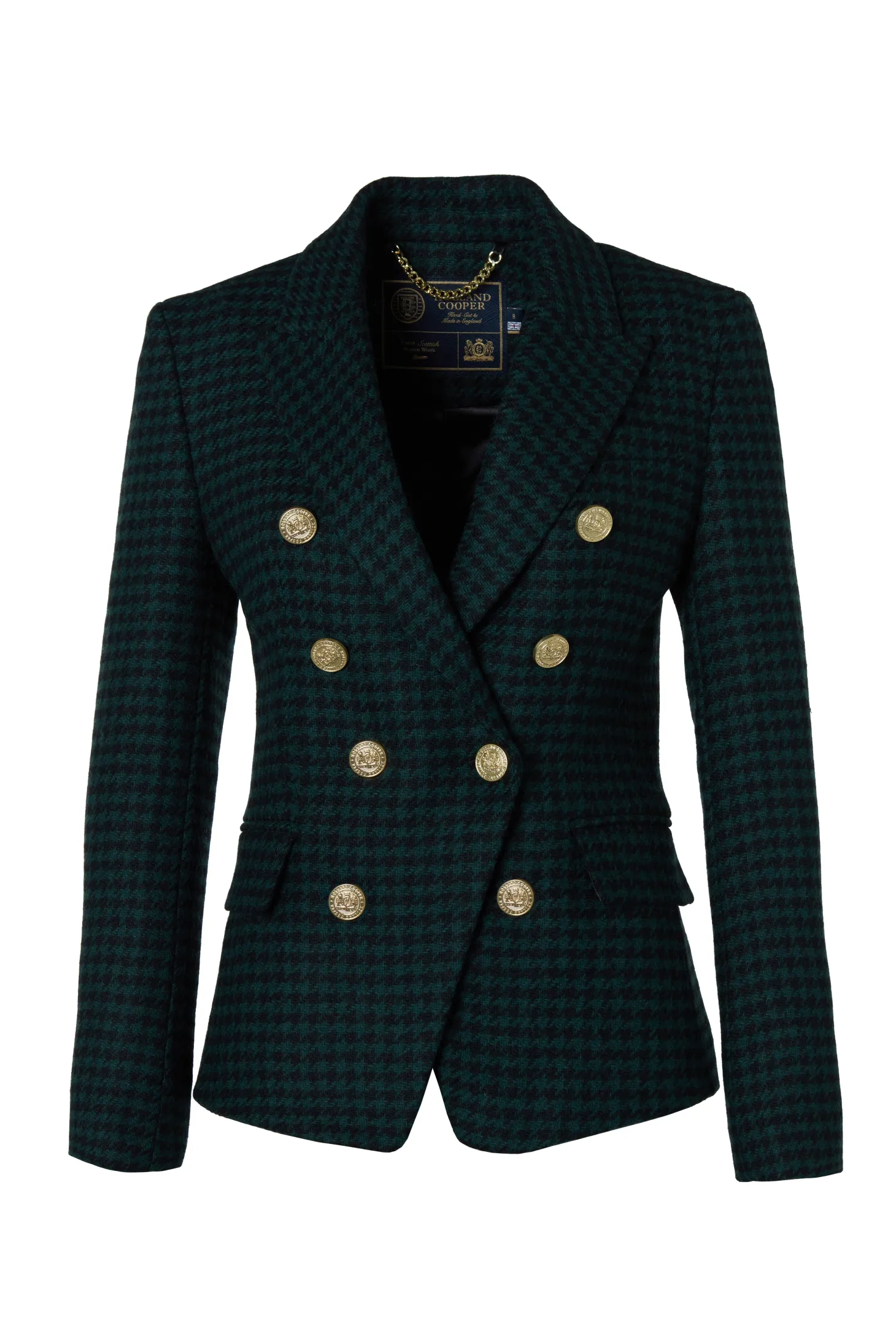 Knightsbridge Blazer (Emerald Houndstooth)