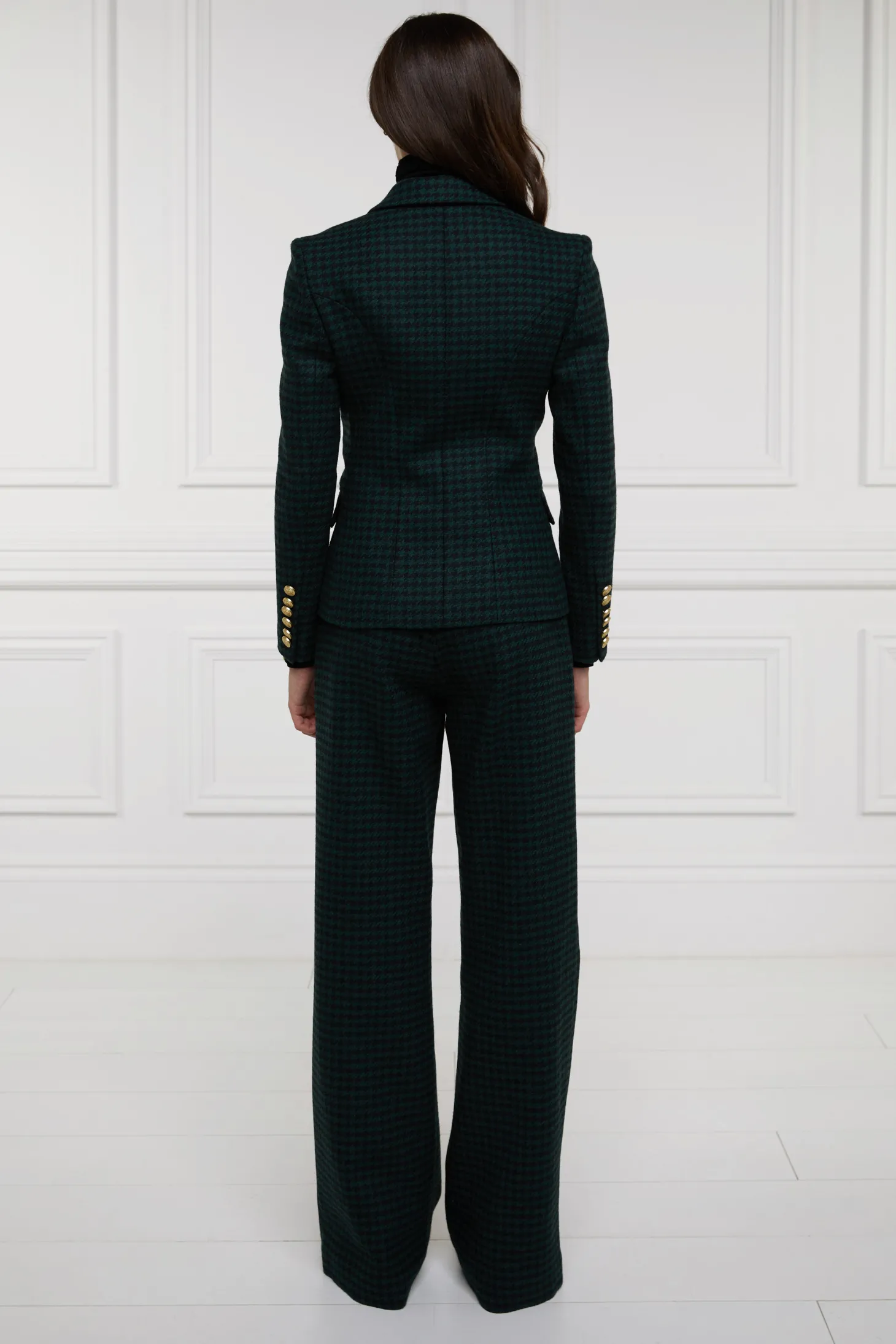 Knightsbridge Blazer (Emerald Houndstooth)