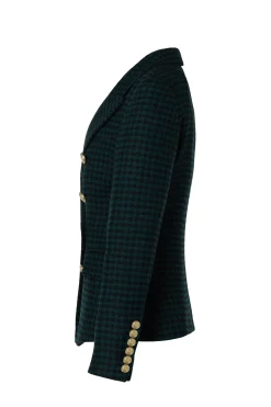 Knightsbridge Blazer (Emerald Houndstooth)