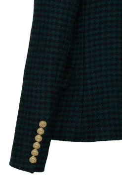 Knightsbridge Blazer (Emerald Houndstooth)