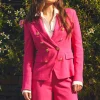 Knightsbridge Blazer (Hot Pink Linen)