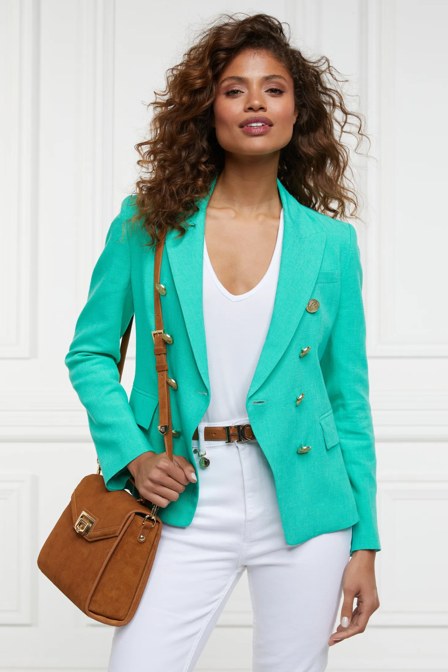 Knightsbridge Blazer (Jade Linen)
