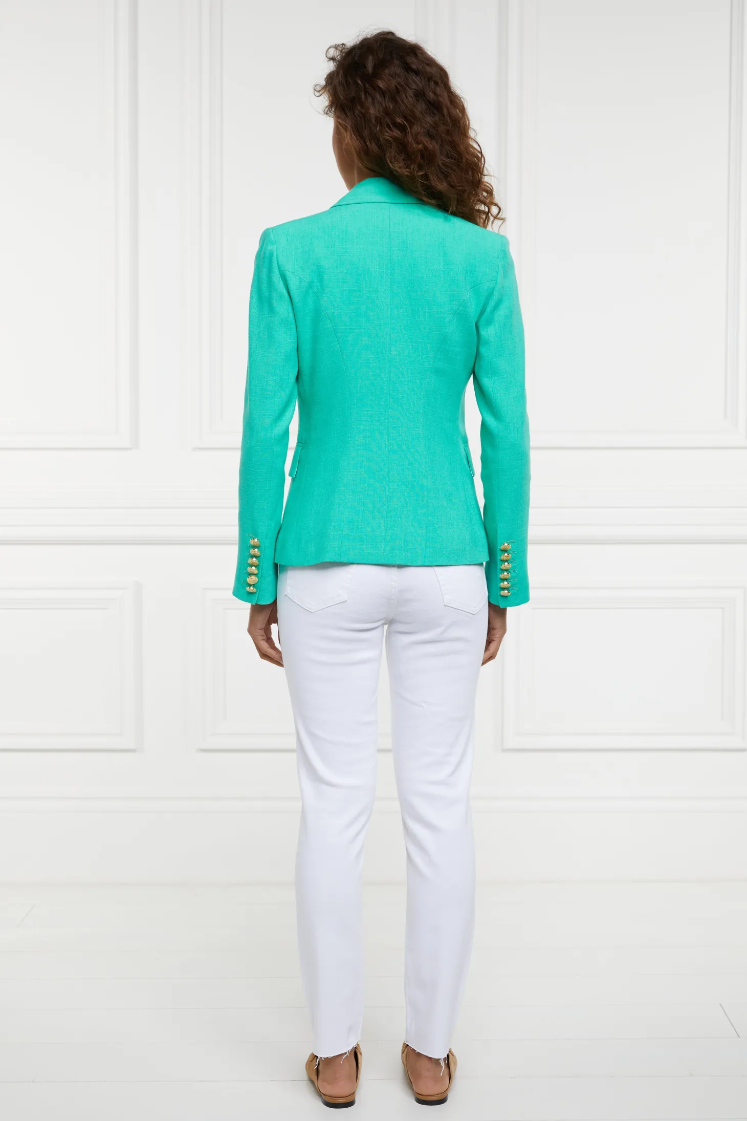 Knightsbridge Blazer (Jade Linen)